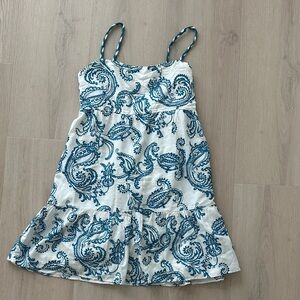 Alice + Olivia Blue and White Dress